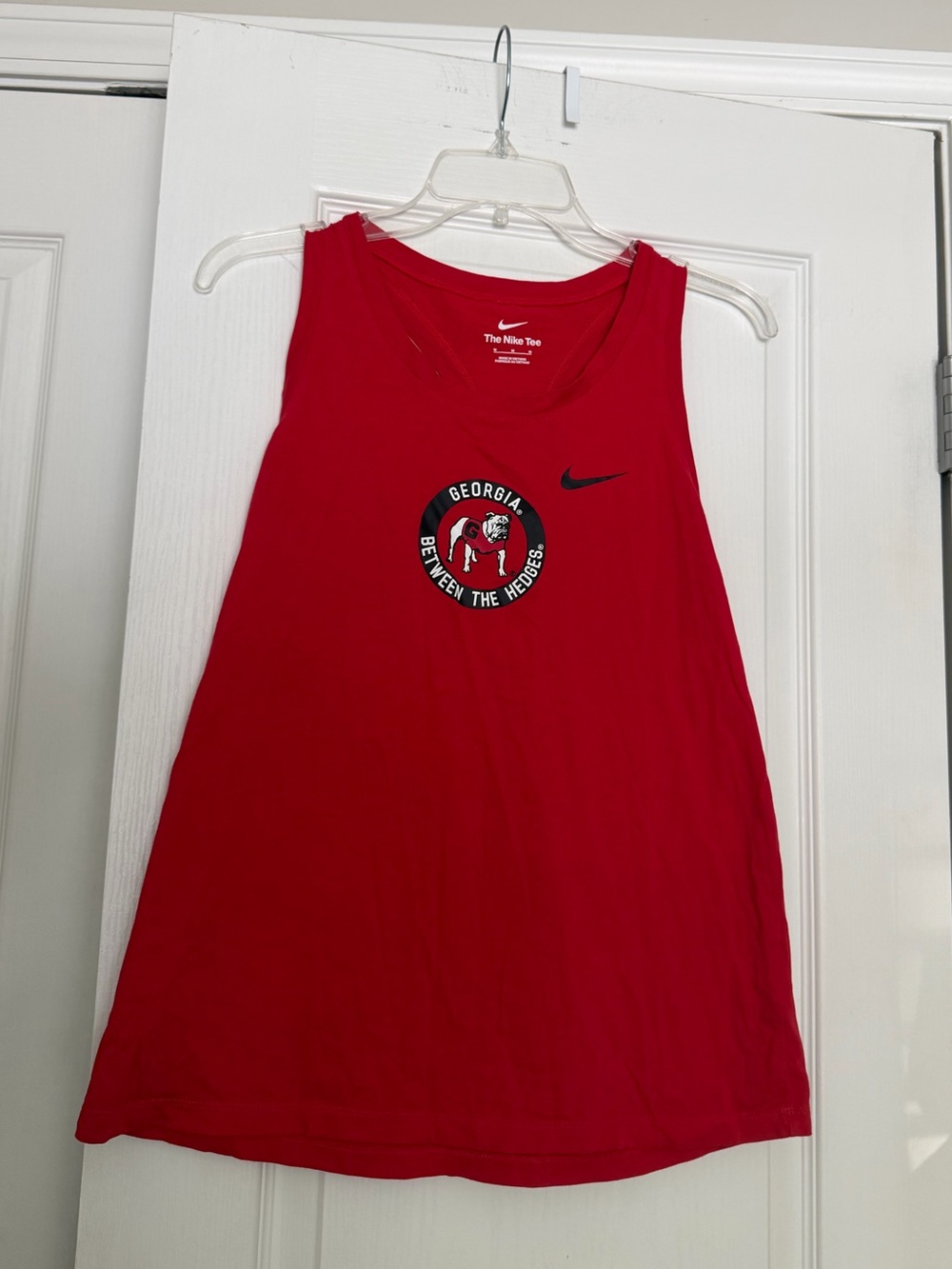 Nike Red UGA “Between the Hedges” Tank, size M